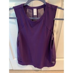 Lululemon Mesh Back Purple Workout Tank